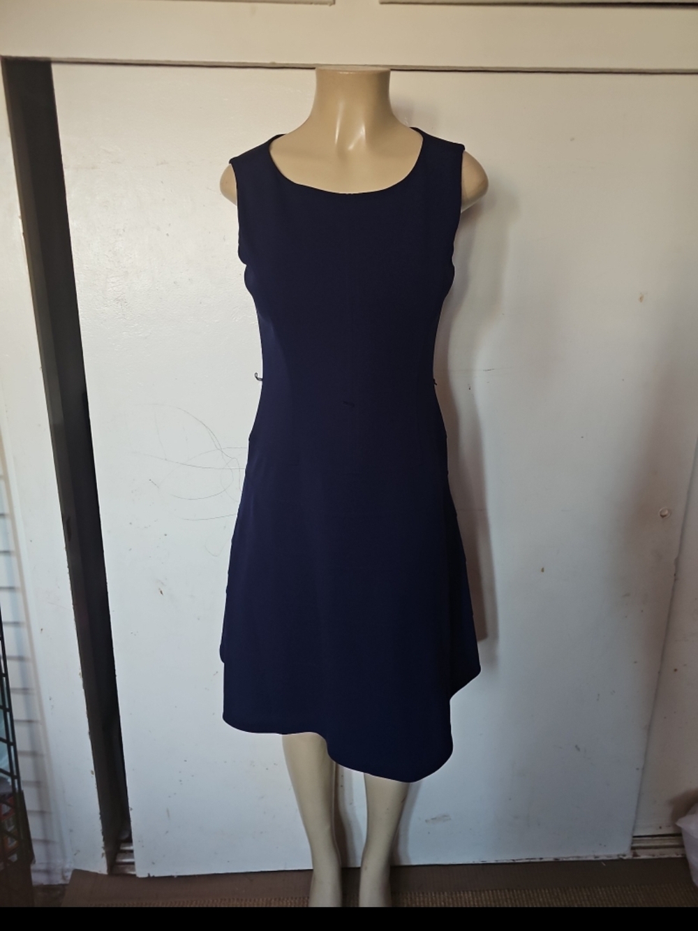 Tommy Hilfiger Navy Sleeveless Midi Shift Dress
